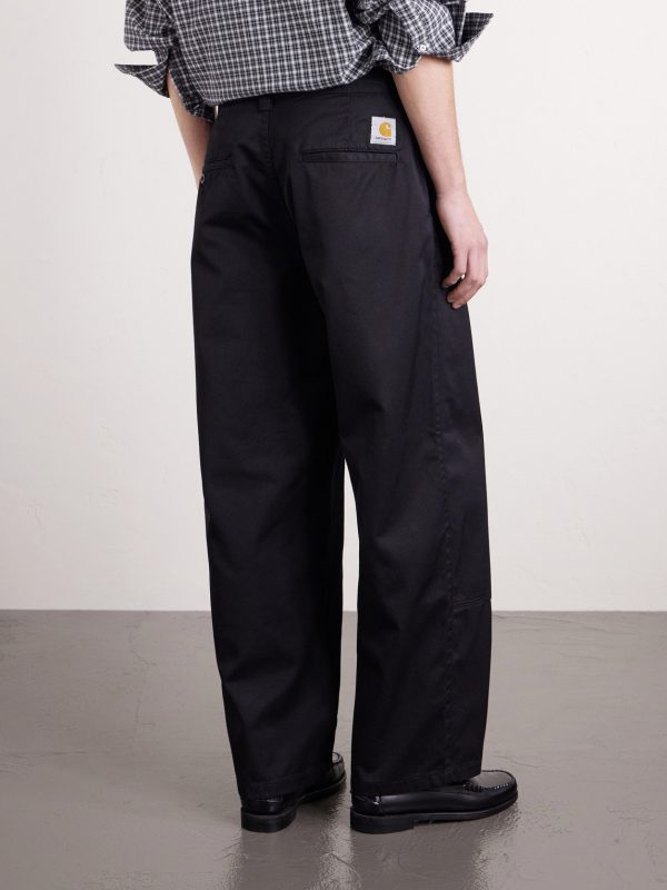 Brady Double Knee Straight-Leg Twill Trousers - BK