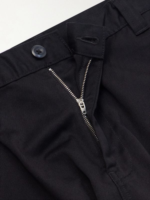 Brady Double Knee Straight-Leg Twill Trousers - E1