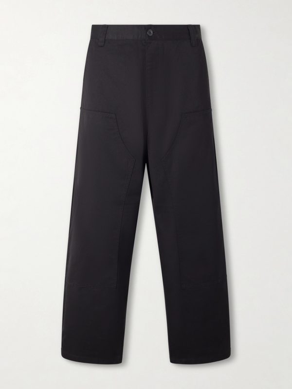 Brady Double Knee Straight-Leg Twill Trousers