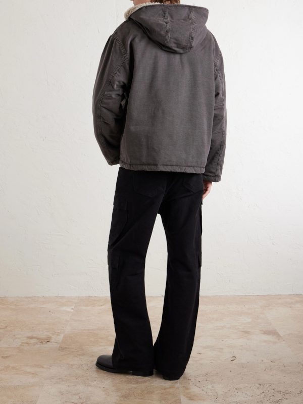 Mitch Logo-Appliquéd Cotton-Canvas Hooded Jacket - BK Mitch Logo-Appliquéd Cotton-Canvas Hooded Jacket - BK