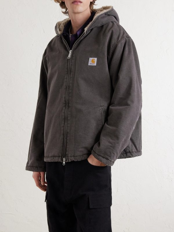 Mitch Logo-Appliquéd Cotton-Canvas Hooded Jacket - FR Mitch Logo-Appliquéd Cotton-Canvas Hooded Jacket - FR