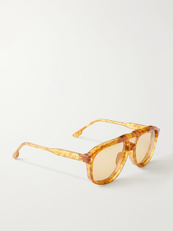 Leonard Aviator-Style Tortoiseshell Acetate Sunglasses - FR Leonard Aviator-Style Tortoiseshell Acetate Sunglasses - FR