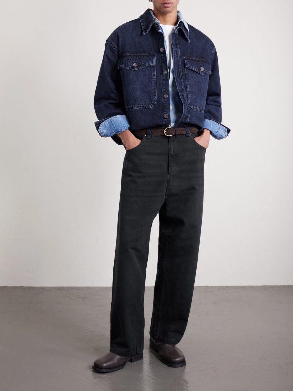 Brandon Straight-Leg Cotton-Canvas Trousers - OU Brandon Straight-Leg Cotton-Canvas Trousers - OU