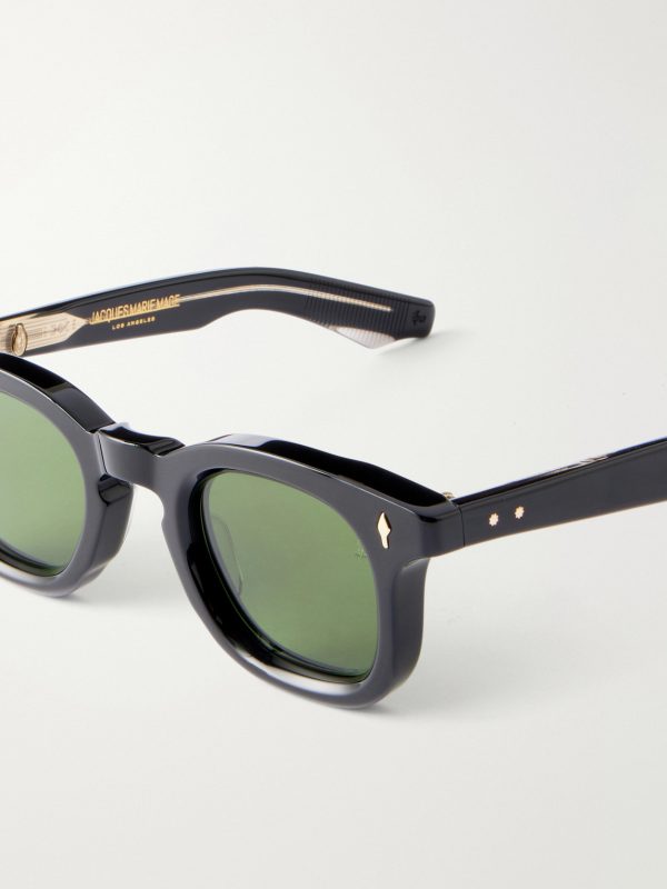 Devaux Round-Frame Acetate Sunglasses - CU