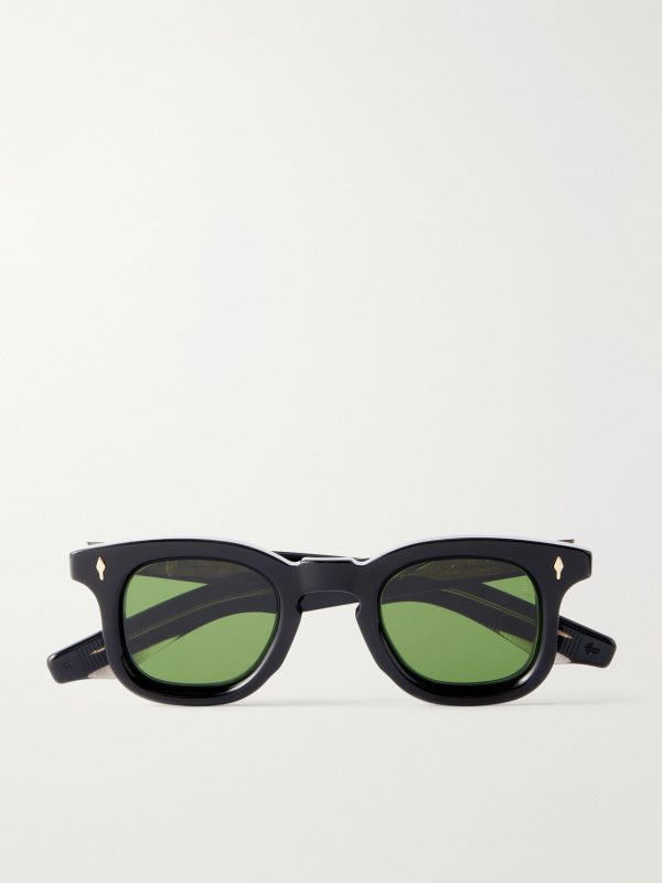 Devaux Round-Frame Acetate Sunglasses