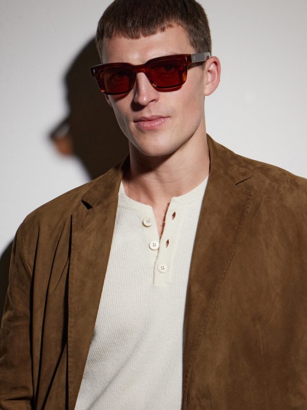 Molino 55 Rectangular-Frame Acetate Sunglasses - BK Molino 55 Rectangular-Frame Acetate Sunglasses - BK