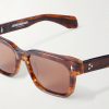 Molino 55 Rectangular-Frame Acetate Sunglasses - CU Molino 55 Rectangular-Frame Acetate Sunglasses - CU