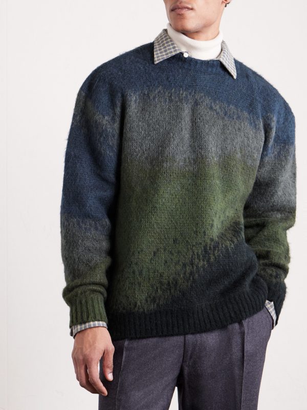 Tinley Brushed Jacquard-Knit Sweater - FR Tinley Brushed Jacquard-Knit Sweater - FR