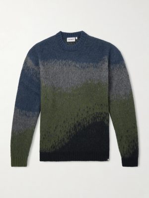 Tinley Brushed Jacquard-Knit Sweater Tinley Brushed Jacquard-Knit Sweater