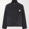 Detroit Logo-Appliquéd Padded Denim Jacket Detroit Logo-Appliquéd Padded Denim Jacket