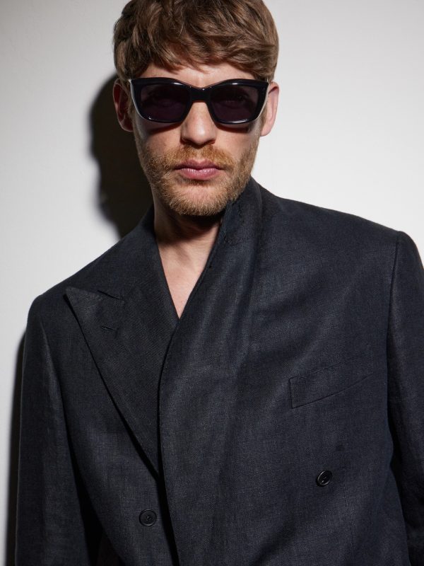 Corniche Square-Frame Acetate Sunglasses - BK
