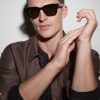 Molino 55 Rectangular-Frame Acetate Sunglasses - BK Molino 55 Rectangular-Frame Acetate Sunglasses - BK