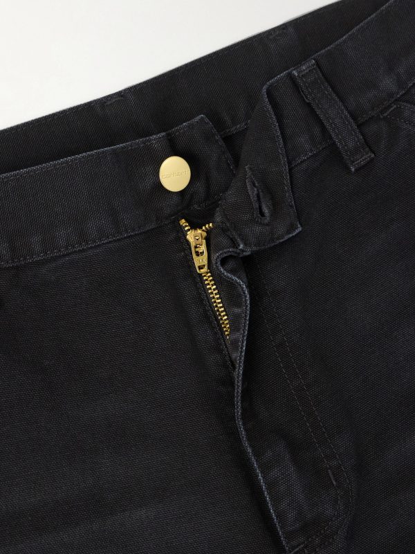 Single Knee Straight-Leg Cotton-Canvas Trousers - CU