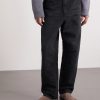 Single Knee Straight-Leg Cotton-Canvas Trousers - FR