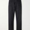 Single Knee Straight-Leg Cotton-Canvas Trousers