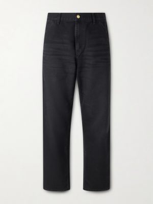 Single Knee Straight-Leg Cotton-Canvas Trousers Single Knee Straight-Leg Cotton-Canvas Trousers