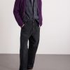 Single Knee Straight-Leg Cotton-Canvas Trousers - OU
