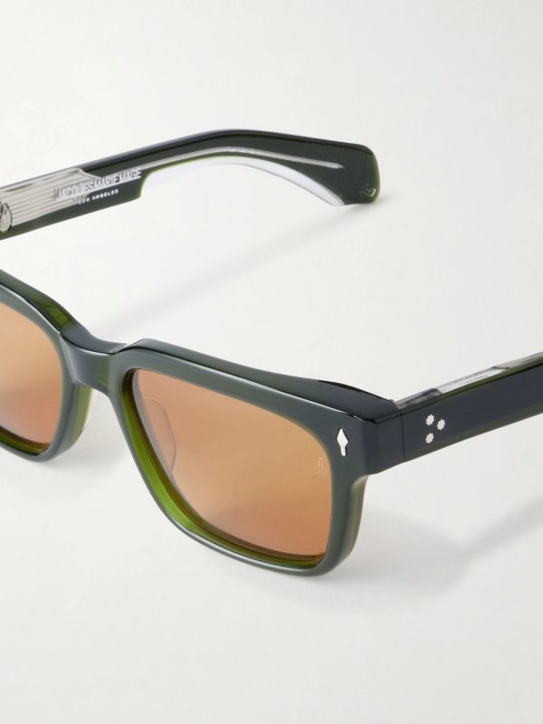 Molino 55 Rectangular-Frame Acetate Sunglasses - CU Molino 55 Rectangular-Frame Acetate Sunglasses - CU