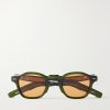 Zephirin Round-Frame Acetate Sunglasses
