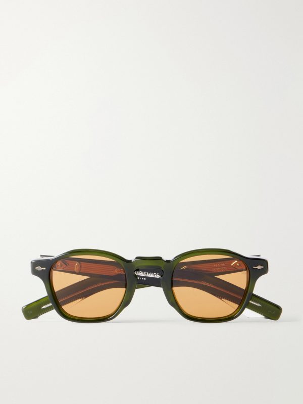 Zephirin Round-Frame Acetate Sunglasses