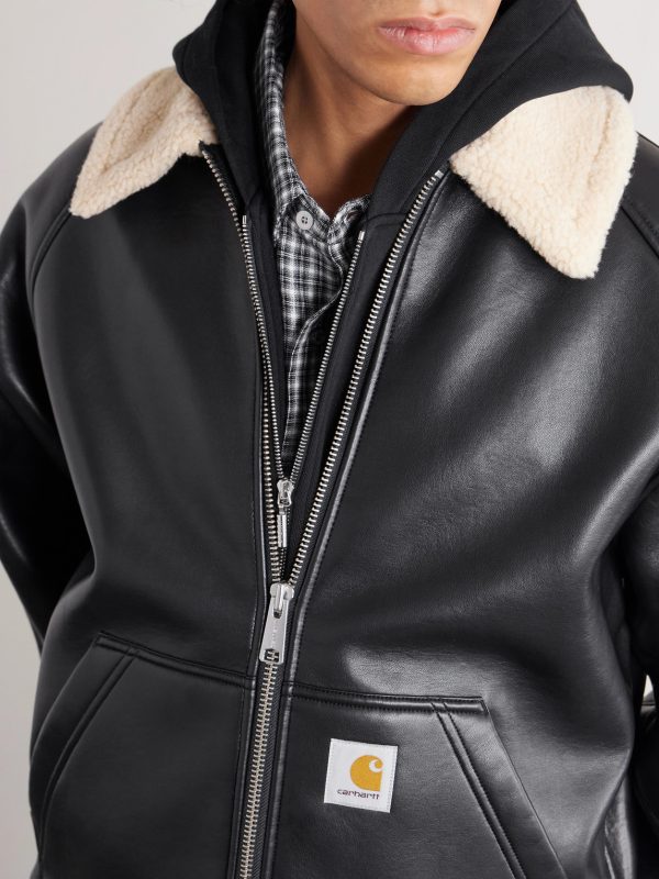 Shepton Plush-Trimmed Logo-Appliquéd Jacket - CU Shepton Plush-Trimmed Logo-Appliquéd Jacket - CU