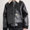 Shepton Plush-Trimmed Logo-Appliquéd Jacket - FR Shepton Plush-Trimmed Logo-Appliquéd Jacket - FR