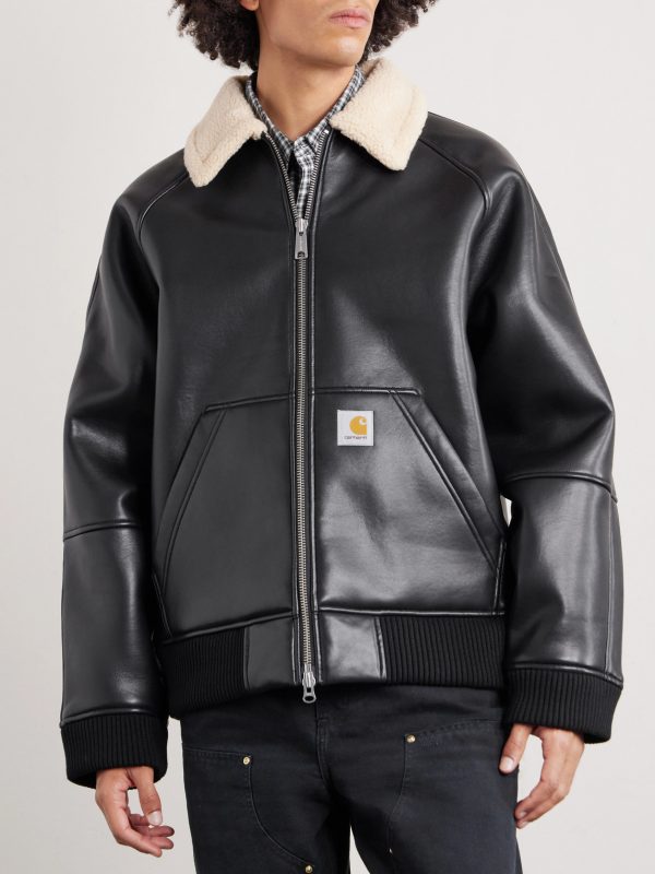 Shepton Plush-Trimmed Logo-Appliquéd Jacket - FR Shepton Plush-Trimmed Logo-Appliquéd Jacket - FR
