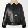 Shepton Plush-Trimmed Logo-Appliquéd Jacket Shepton Plush-Trimmed Logo-Appliquéd Jacket