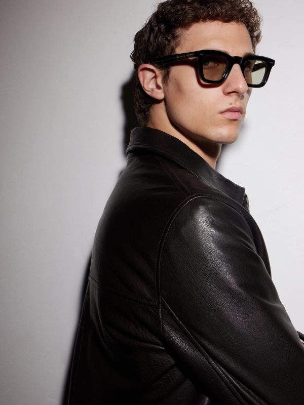 Leclair Square-Frame Acetate Glasses - BK