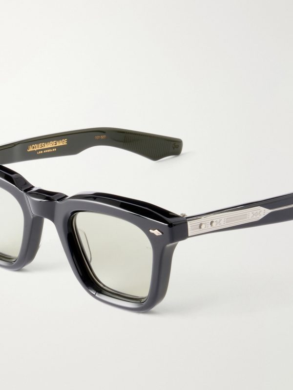 Leclair Square-Frame Acetate Glasses - CU