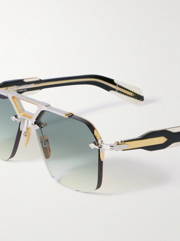 Silverton Aviator-Style Acetate and Gold-Tone Sunglasses - CU Silverton Aviator-Style Acetate and Gold-Tone Sunglasses - CU