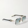 Silverton Aviator-Style Acetate and Gold-Tone Sunglasses - FR Silverton Aviator-Style Acetate and Gold-Tone Sunglasses - FR