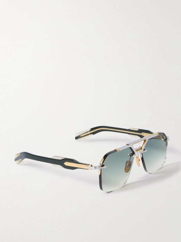 Silverton Aviator-Style Acetate and Gold-Tone Sunglasses - FR Silverton Aviator-Style Acetate and Gold-Tone Sunglasses - FR