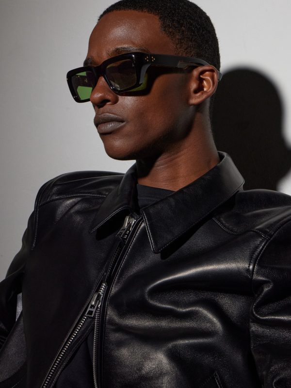 Walker Squared-Frame Acetate Sunglasses - BK