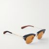 Sartre D-Frame Acetate and Silver-Tone Sunglasses - FR