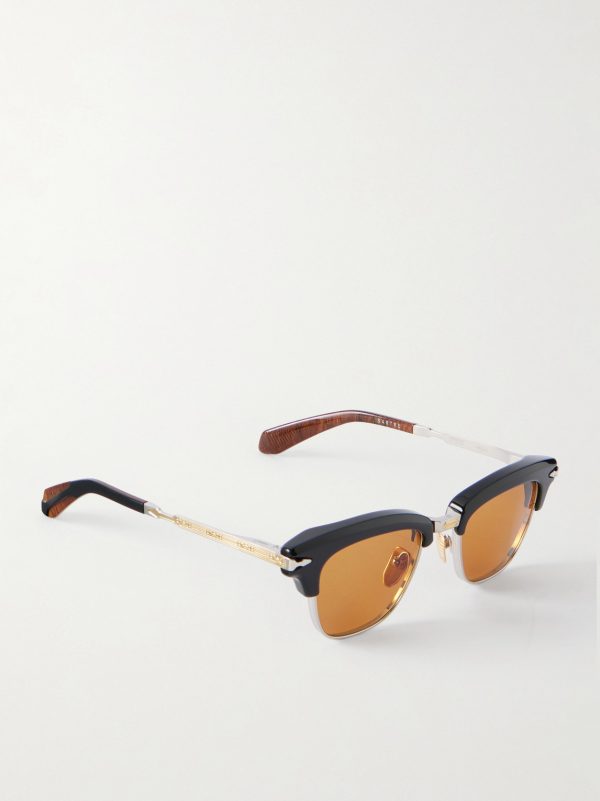 Sartre D-Frame Acetate and Silver-Tone Sunglasses - FR