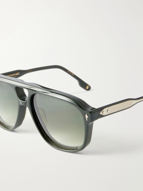 Leonard Aviator-Style Acetate Sunglasses - CU Leonard Aviator-Style Acetate Sunglasses - CU