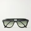 Leonard Aviator-Style Acetate Sunglasses Leonard Aviator-Style Acetate Sunglasses