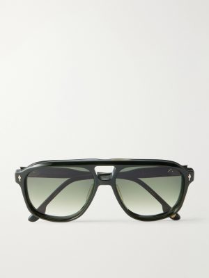 Leonard Aviator-Style Acetate Sunglasses