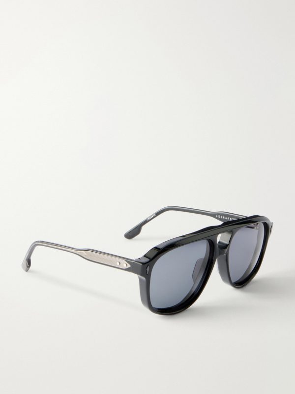 Leonard Aviator-Style Acetate Sunglasses - FR Leonard Aviator-Style Acetate Sunglasses - FR