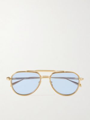 Commander Aviator-Style Gold-Tone Sunglasses Commander Aviator-Style Gold-Tone Sunglasses
