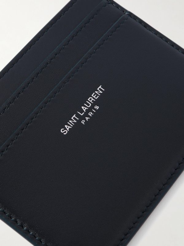 Logo-Print Leather Cardholder - CU