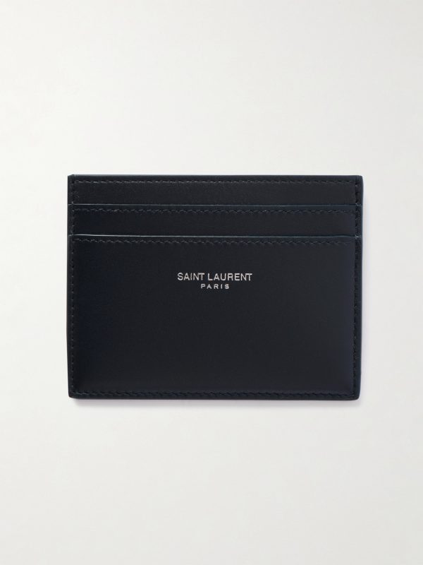 Logo-Print Leather Cardholder