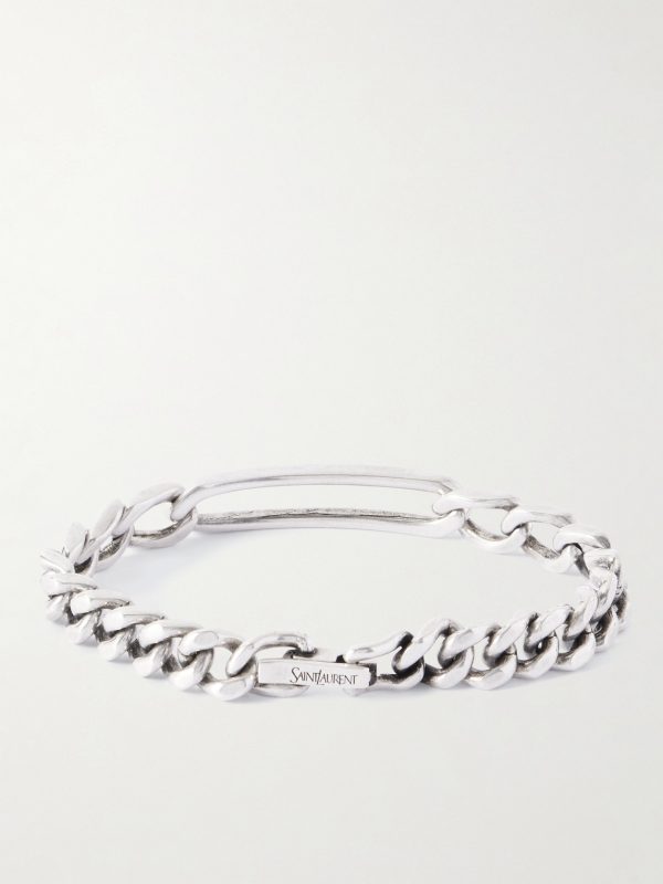 Silver-Tone Chain Bracelet - BK Silver-Tone Chain Bracelet - BK