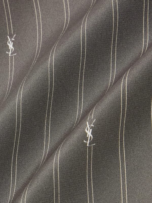 Striped Silk Crepe de Chine Shirt - CU