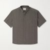 Striped Silk Crepe de Chine Shirt