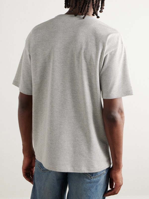 Cotton-Blend Piqué T-Shirt - BK Cotton-Blend Piqué T-Shirt - BK