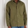 Logo-Embroidered Cotton and Linen-Blend Gabardine Overshirt - FR