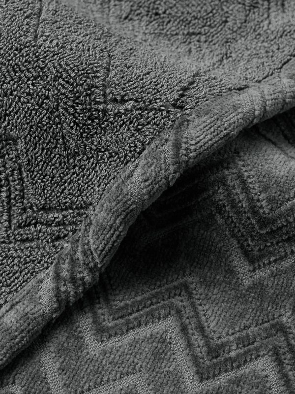 Chalk Striped Cotton-Terry Jacquard Hooded Robe - CU