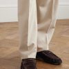 Le Loafer Monogram Logo-Appliquéd Suede Penny Loafers - OU Le Loafer Monogram Logo-Appliquéd Suede Penny Loafers - OU